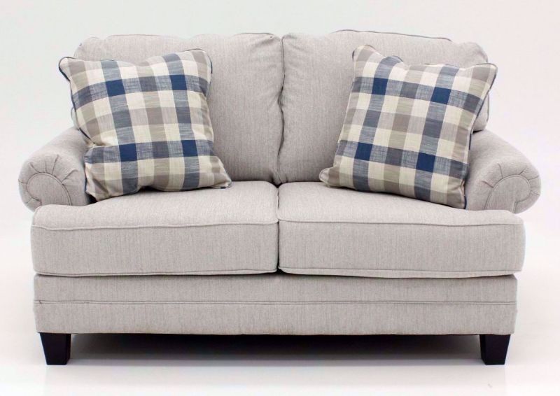 Off White Meggett Loveseat by Ashley Furniture Facing Front | Home Furniture Plus Bedding
