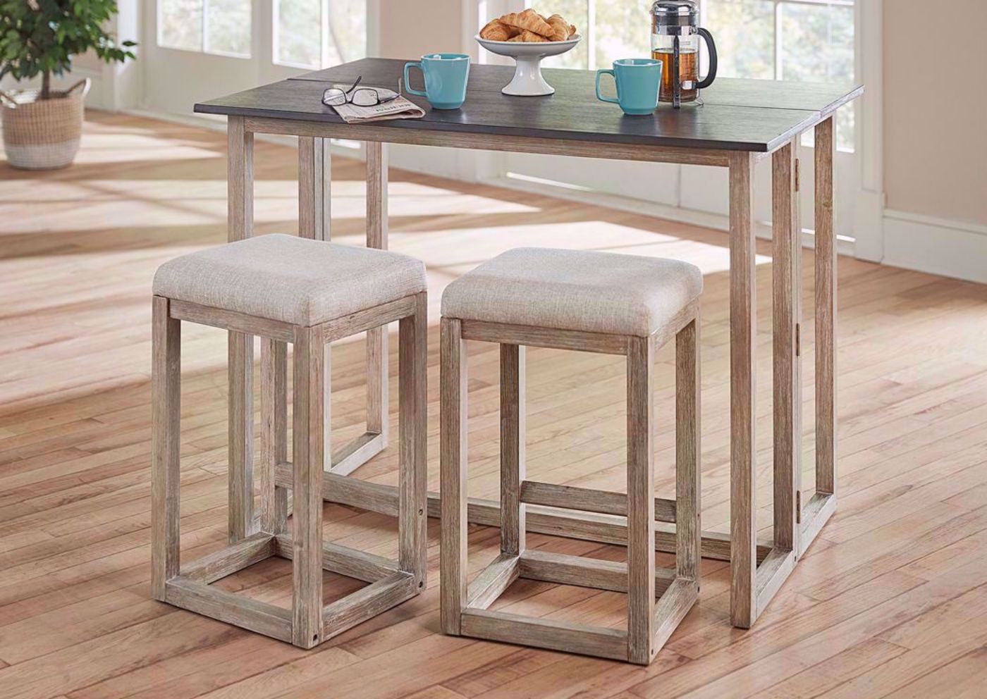 Brown Jefferson Counter Height Dining Table Set by Standard in a Room Setting | Home Furniture Plus Bedding