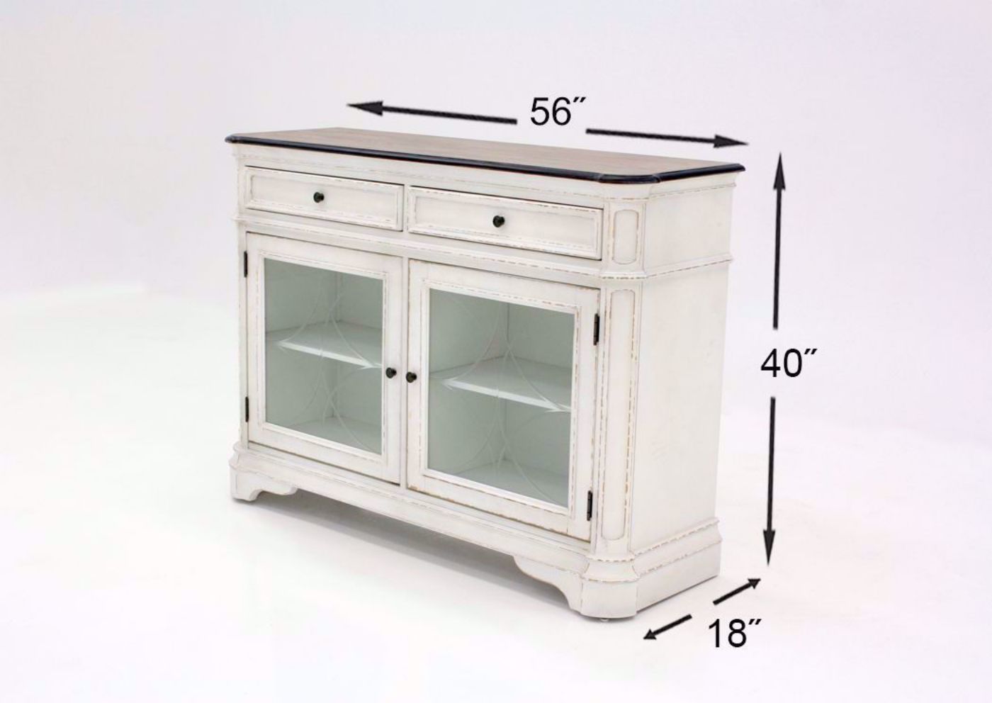 Antique White Giovanni Buffet by Standard Dimensions | Home Furniture Plus Bedding