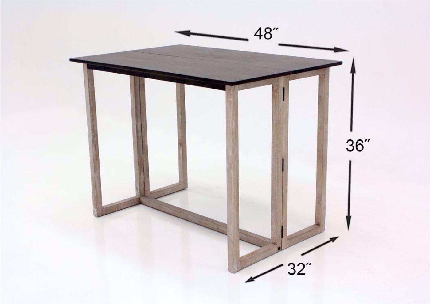 Brown Jefferson Counter Height Dining Table Set by Standard Showing the Table Dimensions | Home Furniture Plus Bedding