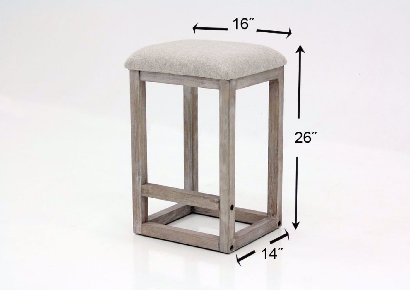 Brown Jefferson Bar Height Dining Table Set by Standard Showing the Barstool Dimensions | Home Furniture Plus Mattress