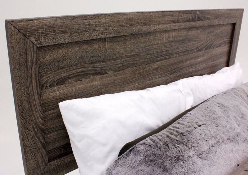 Gray Millie Queen Bed Headboard Detail | Home Furniture Plus Mattress