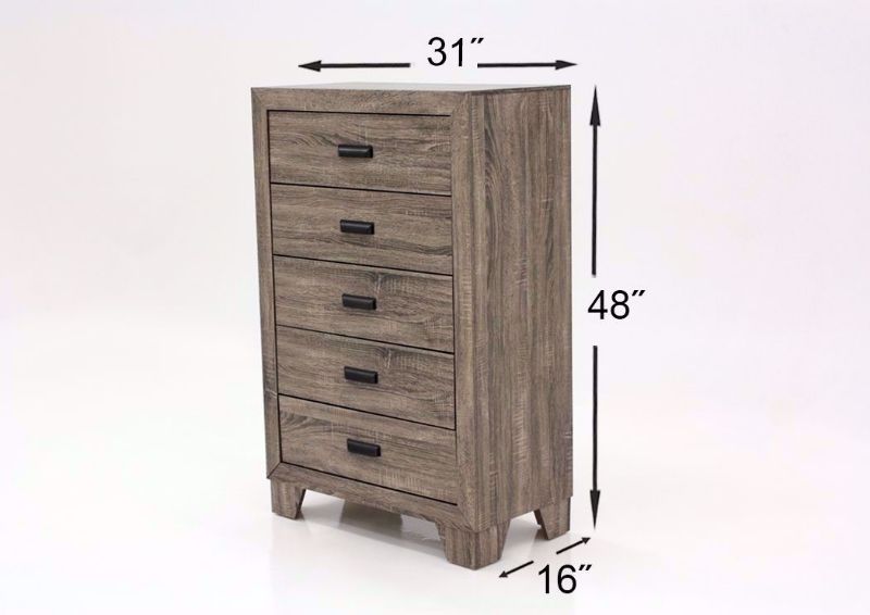 Gray Millie Chest of Drawers Dimensions | Home Furniture Plus Mattress