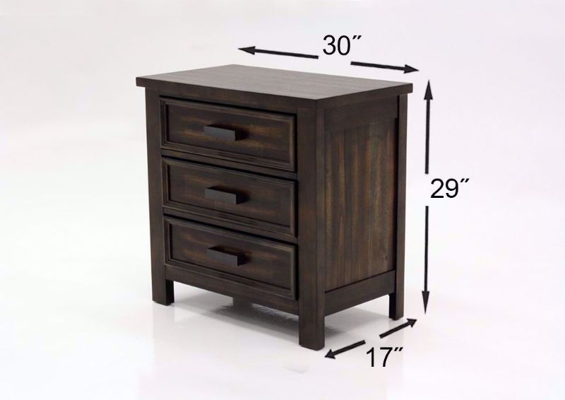 Dark Rustic Gray Sullivan Bedroom Set by Elements Nightstand Dimensions | Home Furniture Plus Mattress