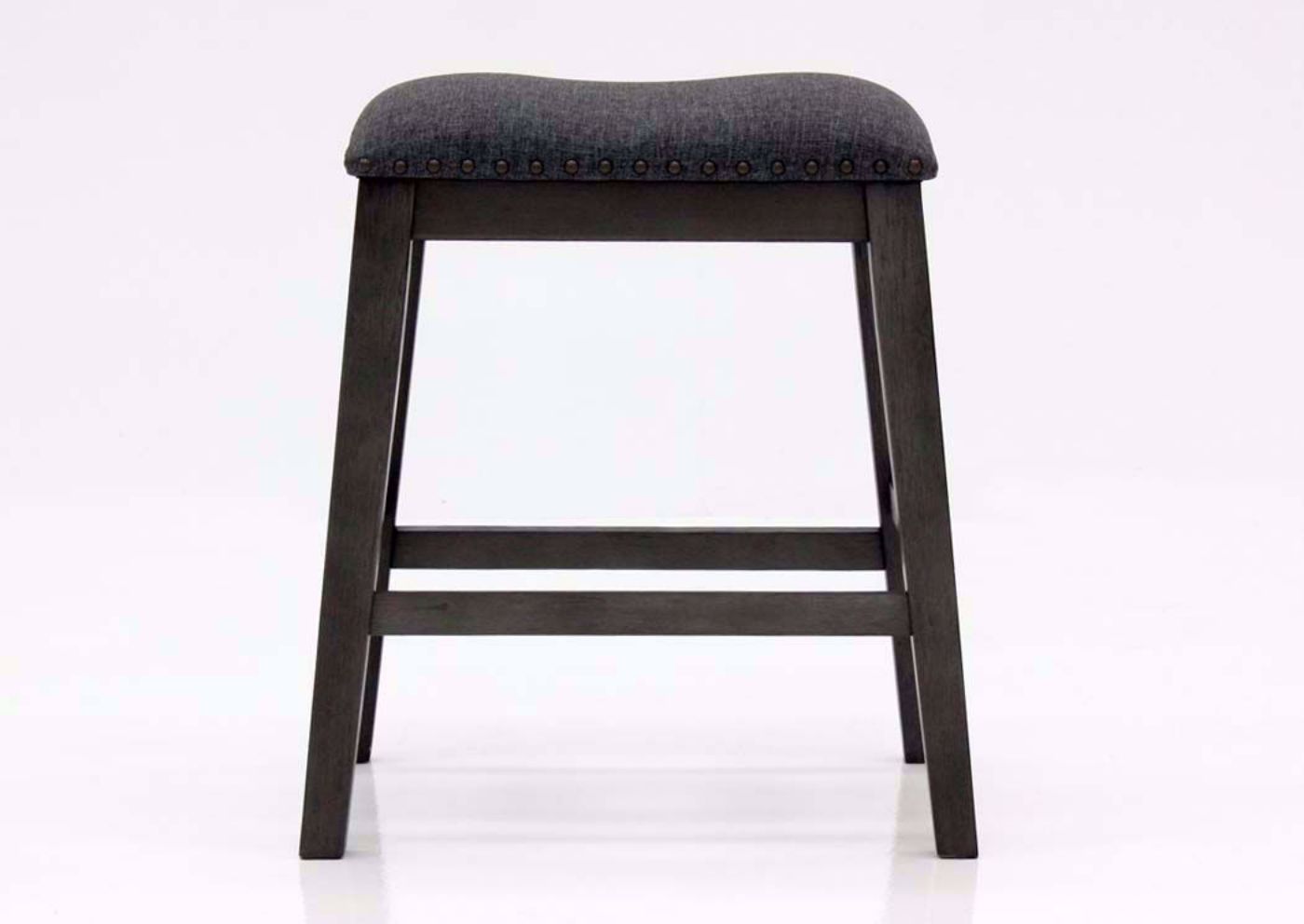 Antique Gray Caitbrook 3 Piece Counter Height Table Set by Ashley Furniture Showing the Barstool Facing Front | Home Furniture Plus Bedding