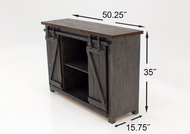 Gray and Brown Diego 50” TV Stand by Vintage Dimensions | Home Furniture Plus Bedding