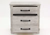 Distressed White Scott Nightstand by Elements Facing Front With the Drawers Open | Home Furniture Plus Mattress