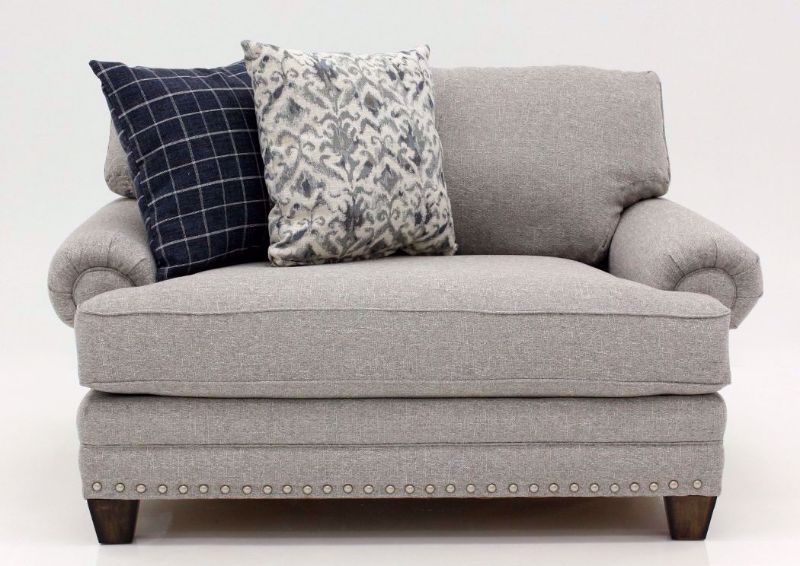 Light Gray Fletcher Chair by Franklin Facing Front | Home Furniture Plus Mattress