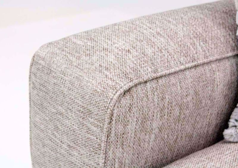 Tan Stonewash Sofa by Albany Showing the Arm Detail | Home Furniture Plus Bedding