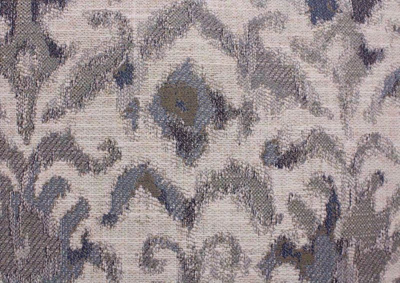 Light Gray Fletcher Chair by Franklin Showing the Patterned Accent Pillow Upholstery | Home Furniture Plus Mattress