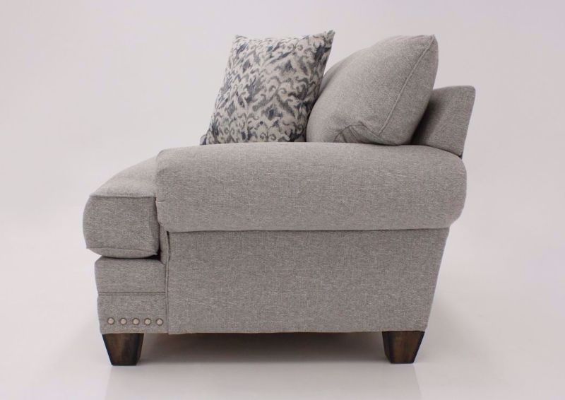 Light Gray Fletcher Chair by Franklin Showing the Side View | Home Furniture Plus Mattress