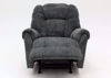 Slate Gray Ruben Rocker Recliner by Franklin Facing Front in a Fully Reclined Position | Home Furniture Plus Mattress