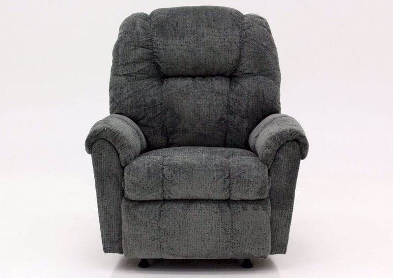 Slate Gray Ruben Power Recliner by Franklin Facing Front | Home Furniture Plus Mattress