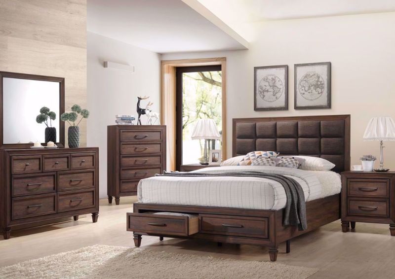 Dark Brown Gemini Bedroom Set by Intercon in a Room Setting | Home Furniture Plus Mattress