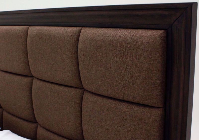Dark Brown Gemini Queen Size by Intercon Showing the Headboard Detail | Home Furniture Plus Bedding