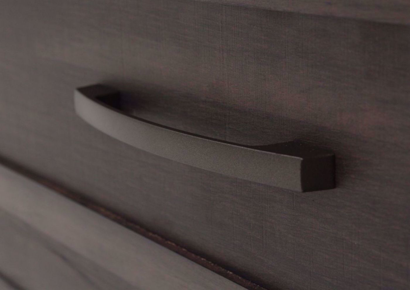 Dark Brown Gemini Queen Size by Intercon Showing the Footboard Drawer Pull | Home Furniture Plus Bedding
