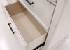 Close Up of the Interior of the Bottom Drawer on the White Kanwyn Dresser by Ashley Furniture | Home Furniture Plus Bedding
