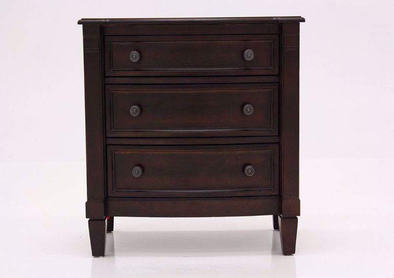 Brown Mallory Nightstand by Standard Facing Front | Home Furniture Plus Mattress