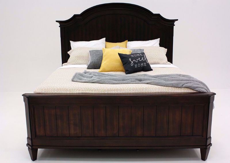 Brown Mallory King Size Bed by Standard Facing Front | Home Furniture Plus Mattress