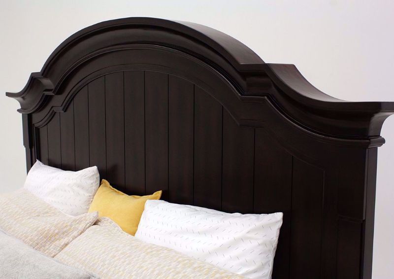 Brown Mallory King Size Bed by Standard Showing the Headboard | Home Furniture Plus Mattress