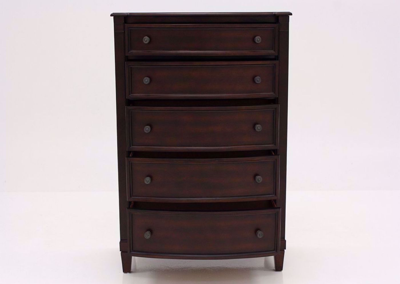 Brown Mallory Chest of Drawers by Standard Facing Front With the Drawers Open | Home Furniture Plus Mattress