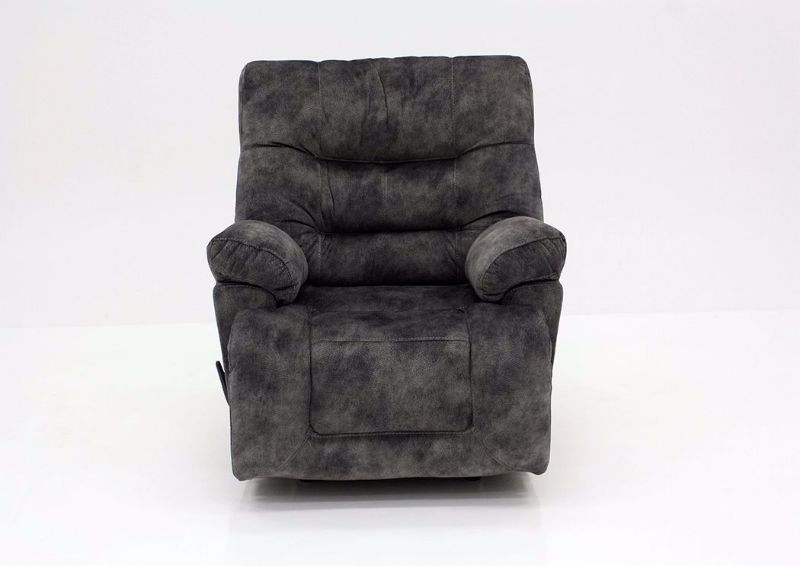 Gray Boss Rocker Recliner by Franklin Facing Front | Home Furniture Plus Mattress