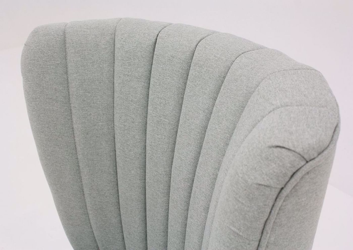 Clearwater Blue Emporium Accent Chair by Standard Showing the Curved Seat Back | Home Furniture Plus Mattress