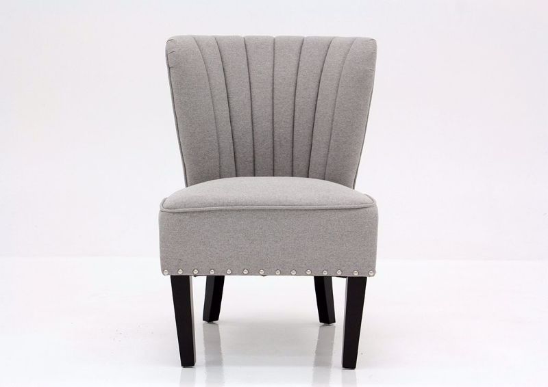 Light Gray Emporium Accent Chair by Standard Facing Front | Home Furniture Plus Mattress at an Angle