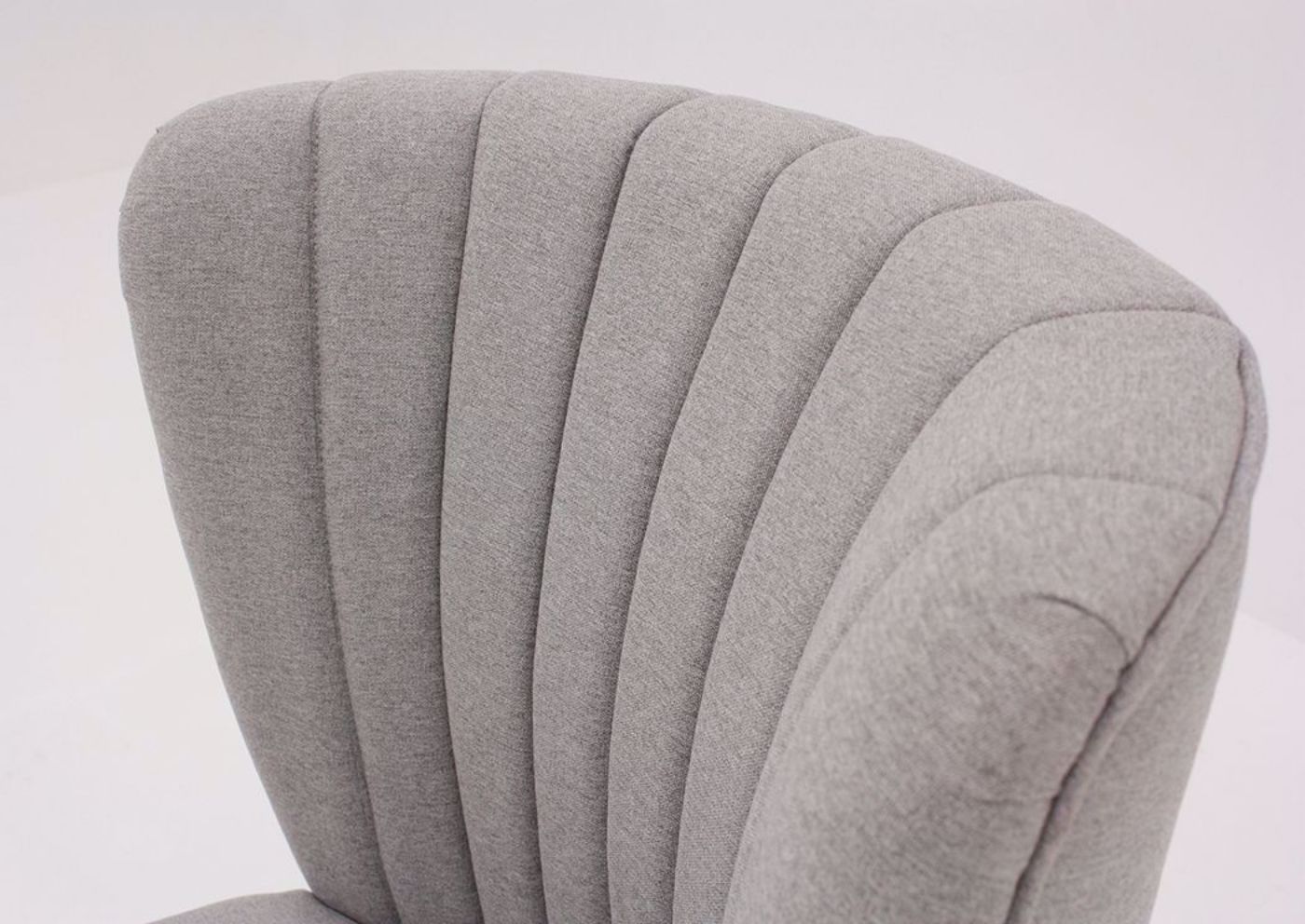 Light Gray Emporium Accent Chair by Standard Showing the Curved Seat Back | Home Furniture Plus Mattress