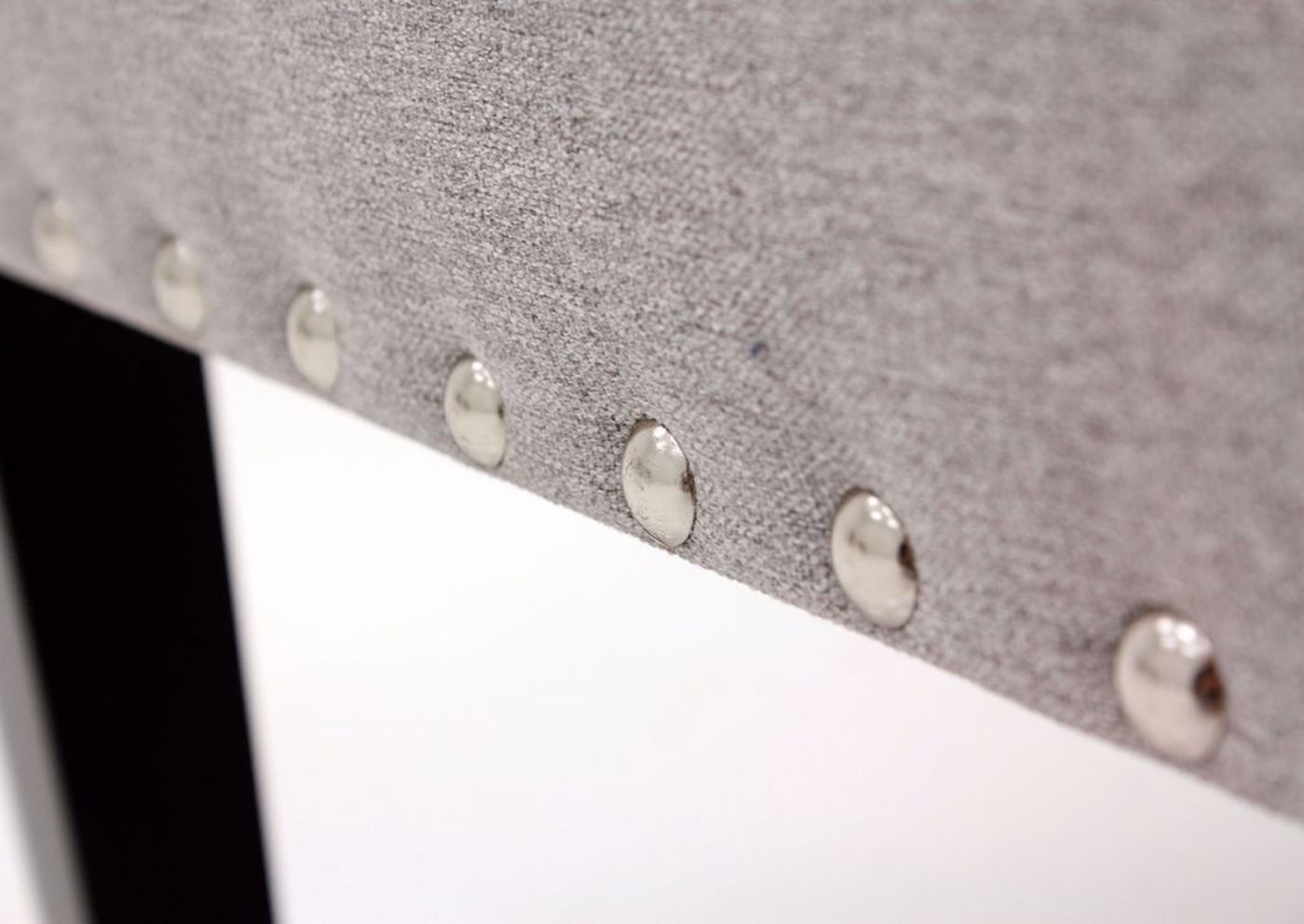 Light Gray Emporium Accent Chair by Standard Showing the Nail Head Trim | Home Furniture Plus Mattress