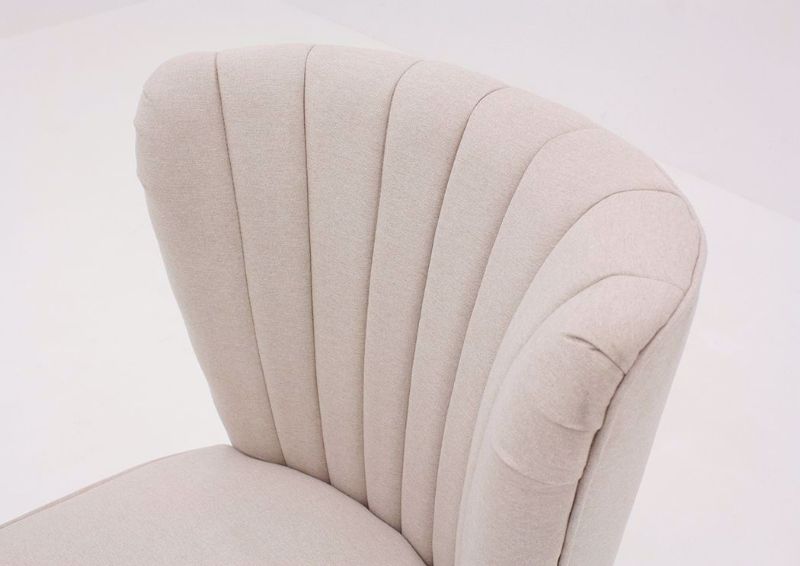Off White Emporium Chair by Standard Showing the Curved Seat Back | Home Furniture Plus Mattress