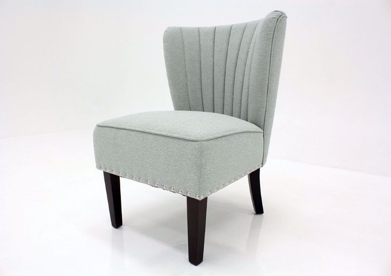 Clearwater Blue Emporium Accent Chair by Standard at an Angle | Home Furniture Plus Mattress