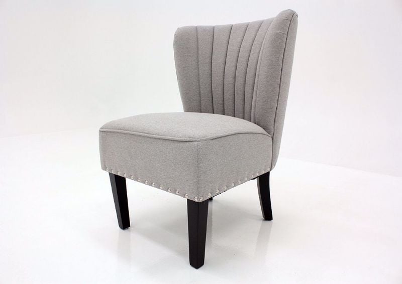 Light Gray Emporium Accent Chair by Standard at an Angle | Home Furniture Plus Mattress