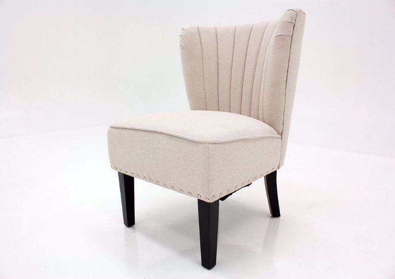 Off White Emporium Chair by Standard at an Angle | Home Furniture Plus Mattress