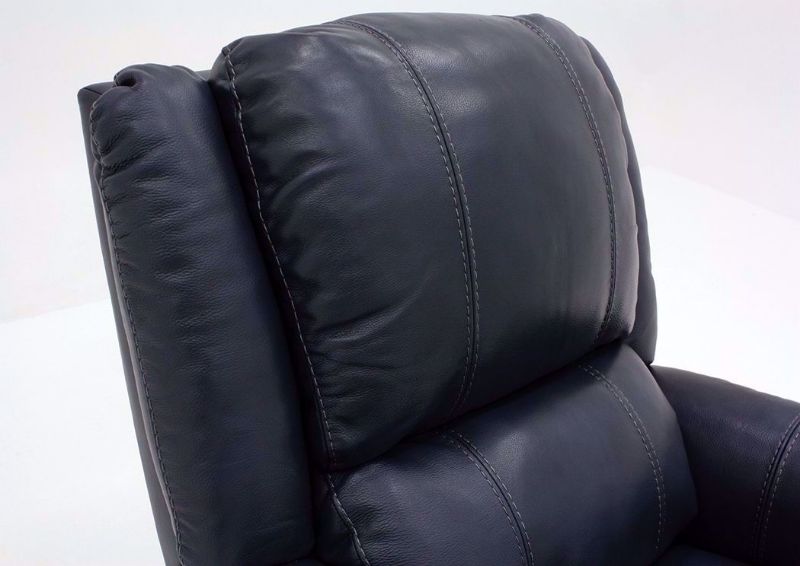 Navy Blue Mercury Swivel Glider Recliner by Homestretch Showing the Seat Back Detail | Home Furniture Plus Mattress