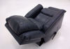 Navy Blue Mercury Swivel Glider Recliner by Homestretch Showing From the Back in a Fully Reclined Position | Home Furniture Plus Mattress