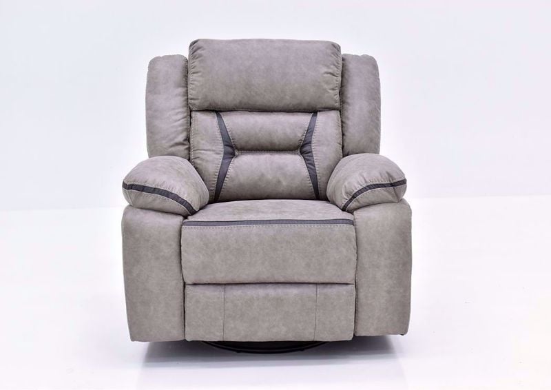 Taupe Acropolis Swivel Glider Recliner by Standard Facing Front | Home Furniture Plus Mattress