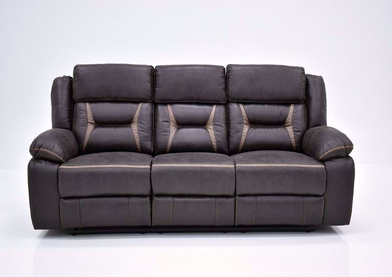 Chocolate Brown Acropolis Reclining Sofa by Standard Facing Front | Home Furniture Plus Bedding