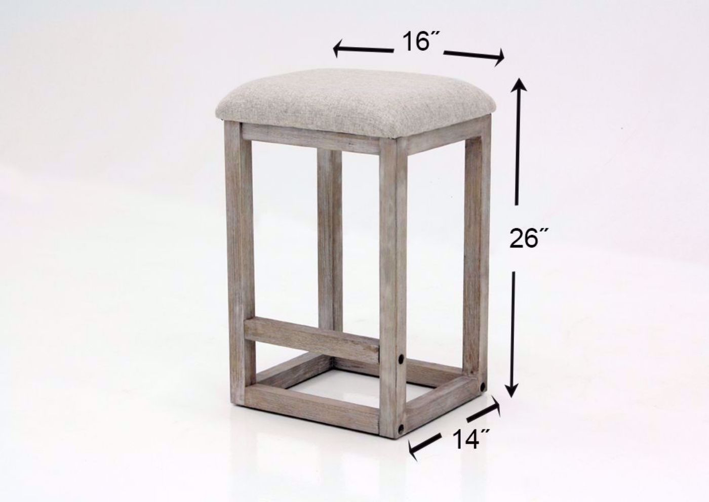 Brown Jefferson Counter Height Dining Table Set by Standard Showing the Barstool Dimensions | Home Furniture Plus Bedding
