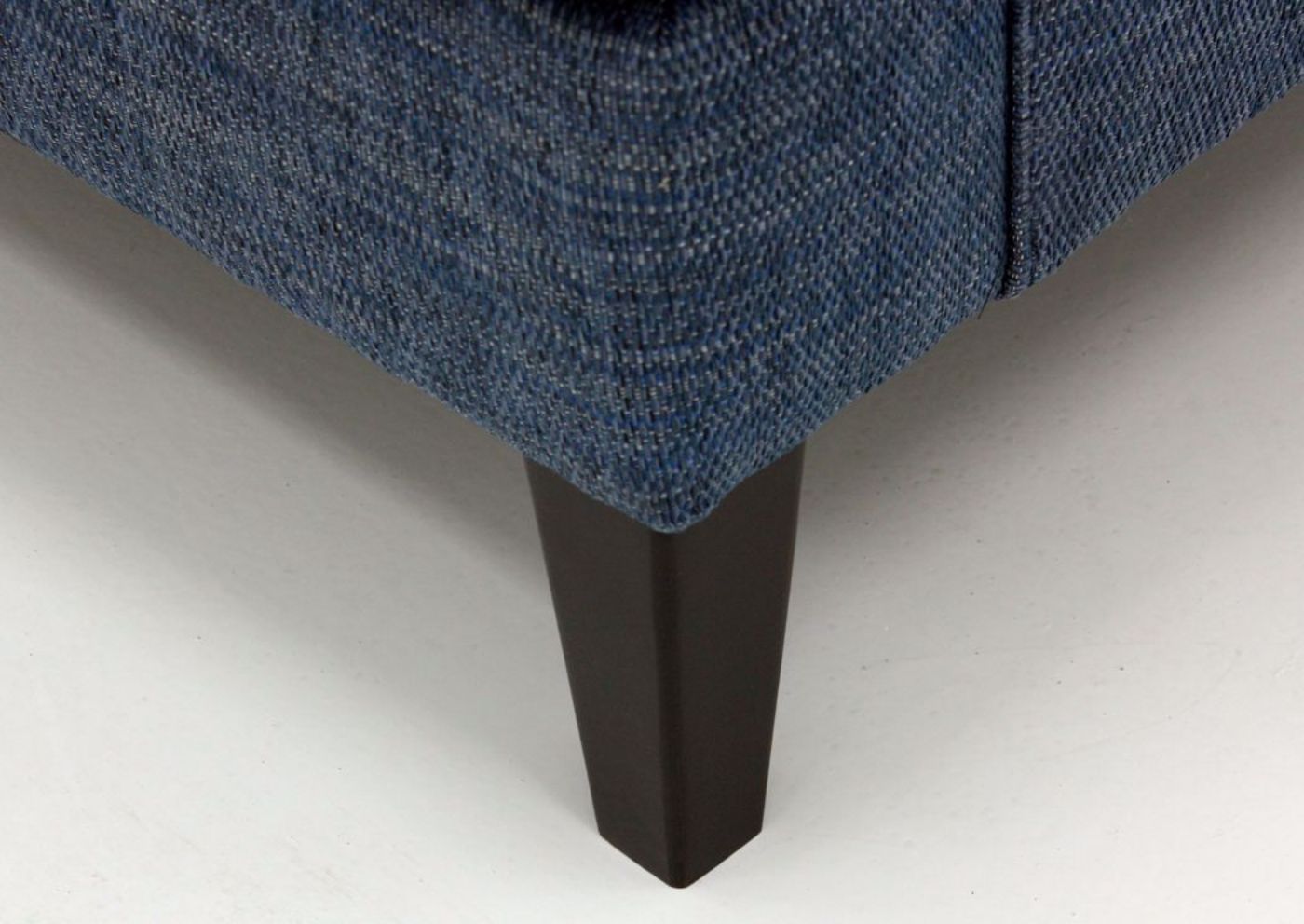 Blue Tenino Accent Chair by Ashley Furniture Showing the Tapered Foot Detail | Home Furniture Plus Mattress