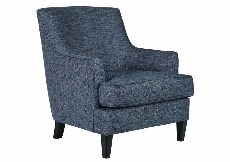 Blue Tenino Accent Chair by Ashley Furniture Showing the Chair at an Angle | Home Furniture Plus Mattress
