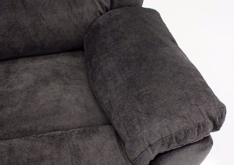 Telluride Rocker Recliner, Gray, Arm Detail | Home Furniture Plus Bedding