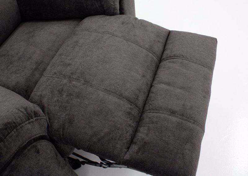 Telluride Rocker Recliner, Gray, Chaise Detail | Home Furniture Plus Bedding