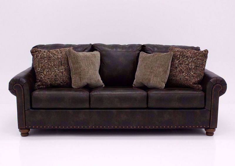Front Facing Nicorvo Sofa by Ashley Furniture with Accent Pillows | Home Furniture Plus Bedding