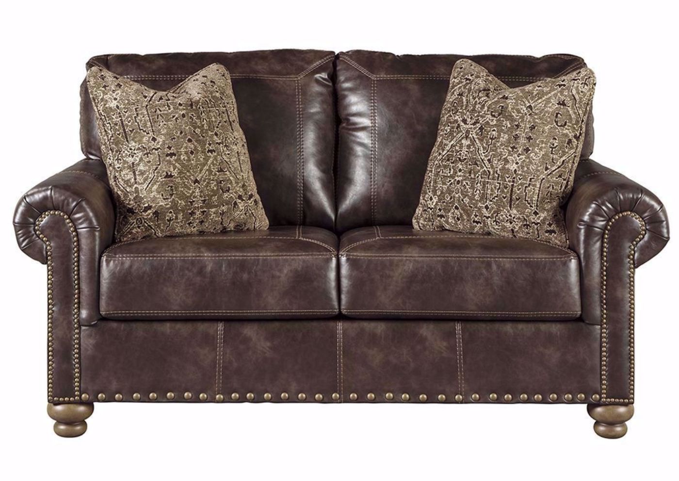 Brown Nicorvo Loveseat by Ashley Furniture | Home Furniture Plus Bedding