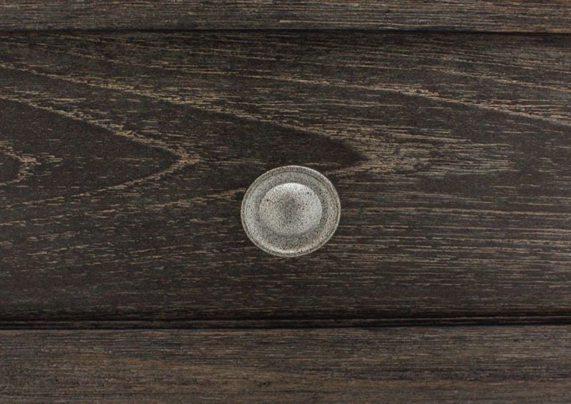 Close Up of  Silver Tone Drawer Knob on the Chaxney End Table by Ashley with 1 Drawer | Home Furniture Plus Bedding