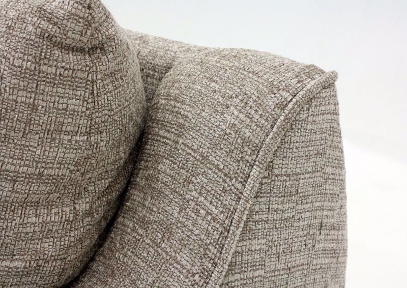 Platinum Gray Homespun Sectional Sofa Showing Upholstery Detail | Home Furniture Plus Mattress