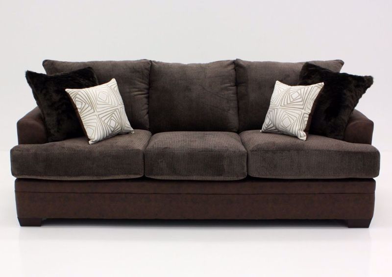 Brown Akan Sofa, Front Facing | Home Furniture Plus Bedding