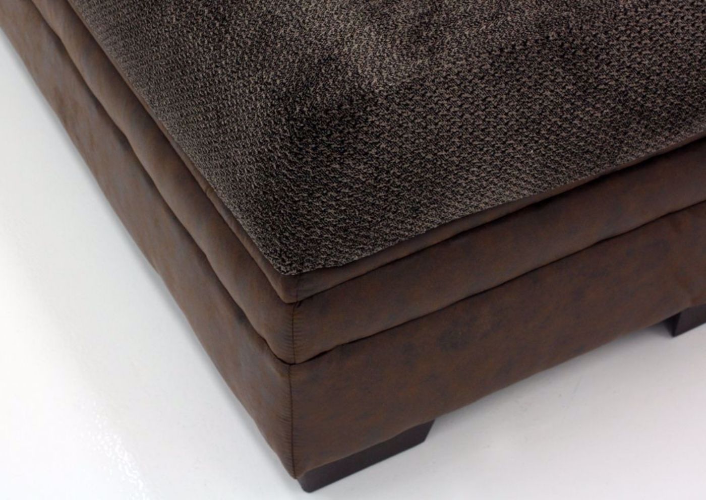 Brown Akan Sofa Foot Detail | Home Furniture Plus Bedding