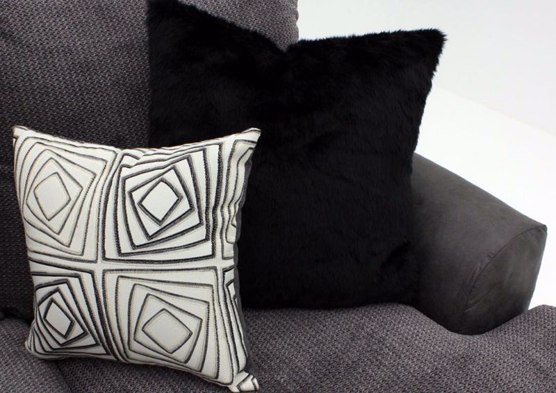 Gray Akan Loveseat Accent Pillows | Home Furniture Plus Bedding